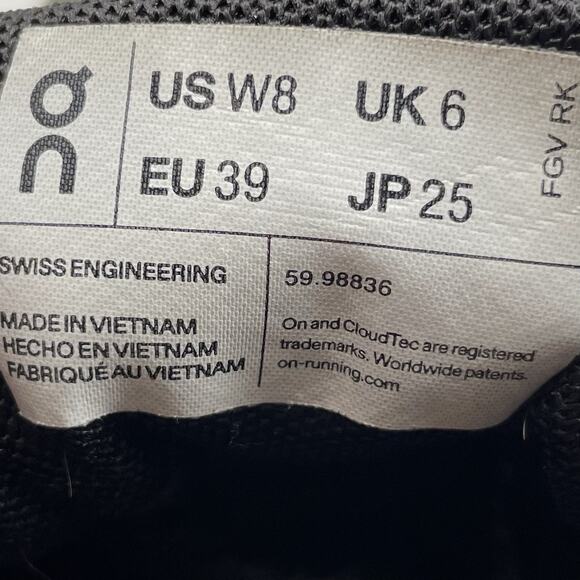 On Cloud 5 Waterproof Running Shoes Womens Size 8 Olive Green Slip On Athletic - Picture 6 of 12